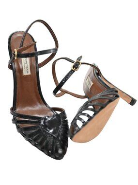Anonymous Keesha 100 Sandals in Black Crinkled